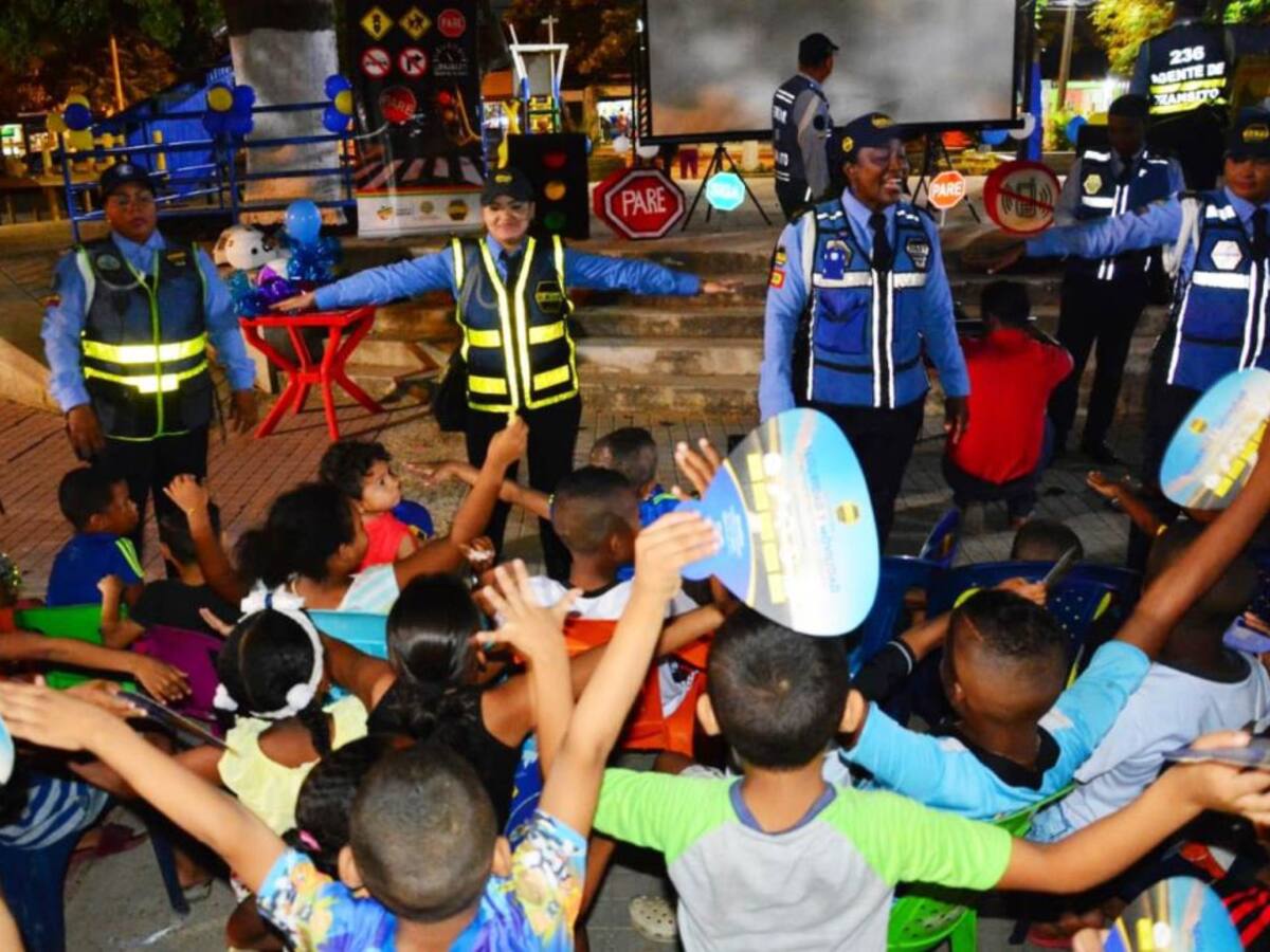 Con lúdicas, niños de Cartagena aprenden sobre normas de tránsito