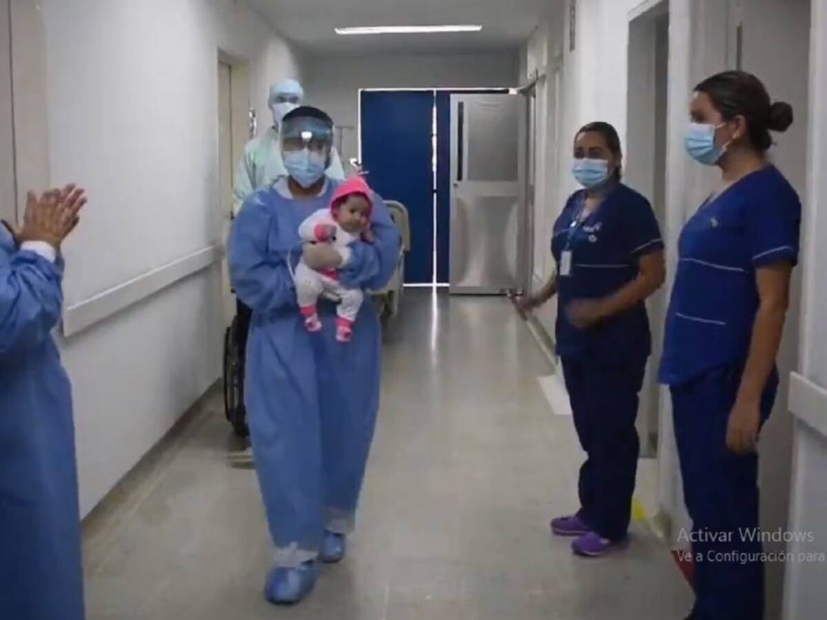 VIDEO: Bebé de dos meses superó el COVID-19