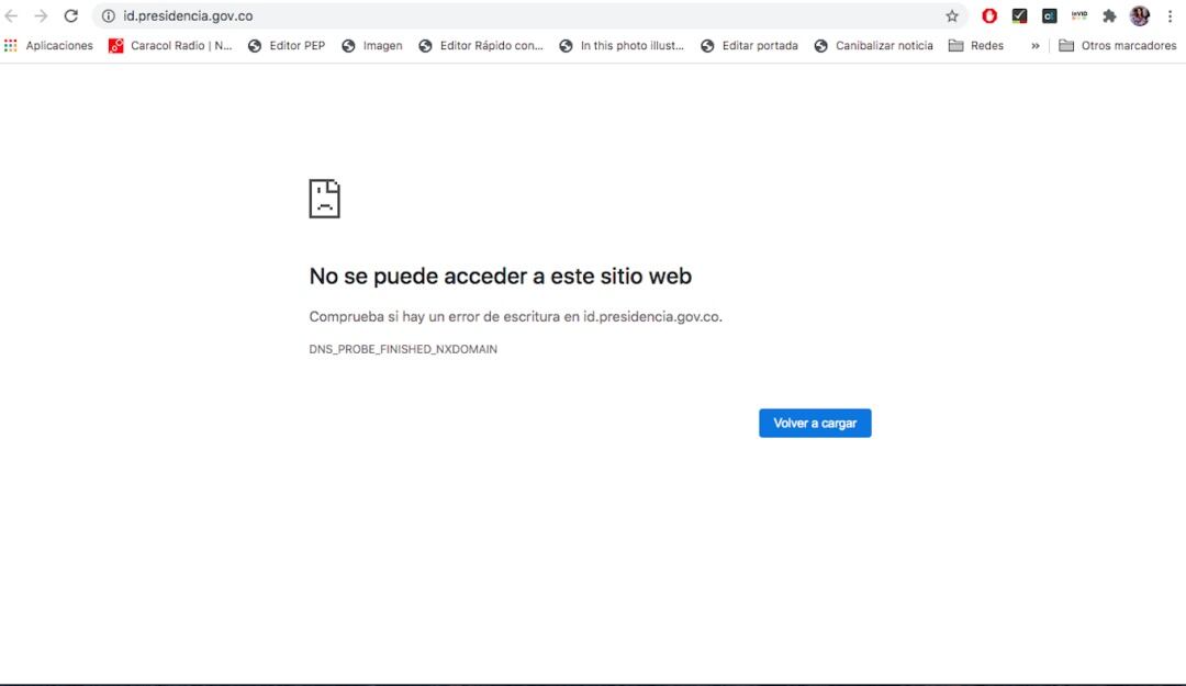 Anonymous tumbó web de la Presidencia de Colombia