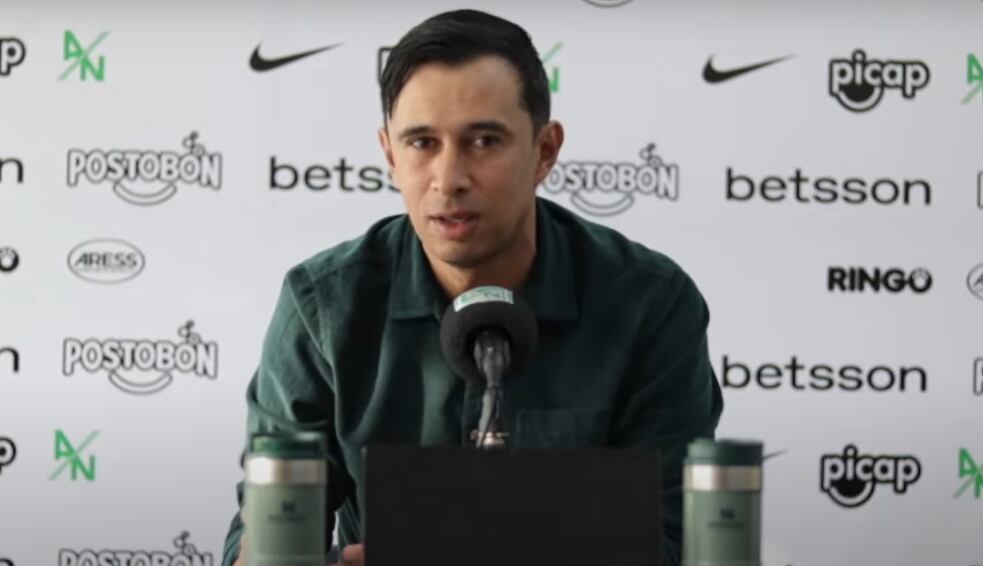 Jhon Jairo Bodmer, técnico de Atlético Nacional / Foto: Captura de pantalla