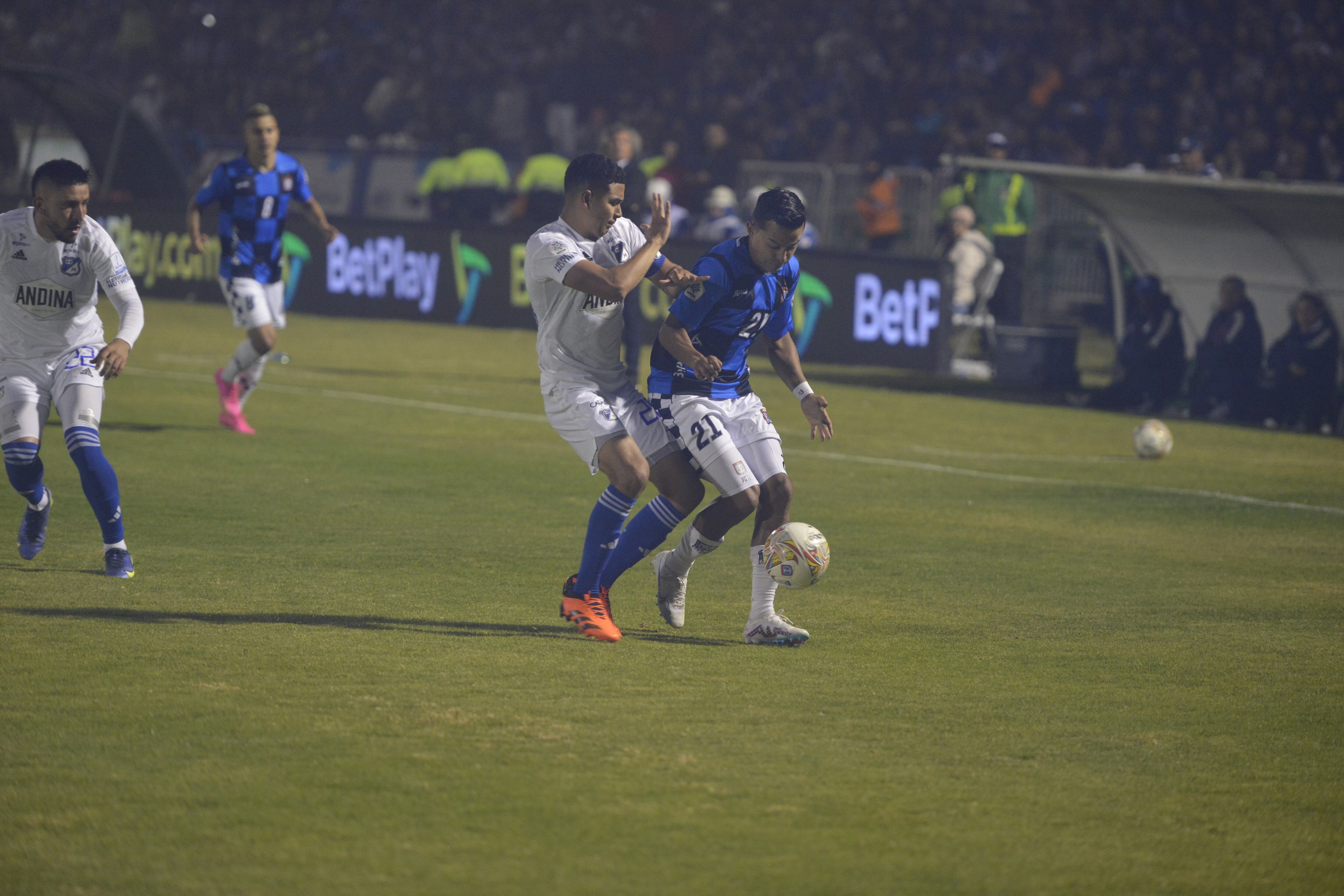 El último juego entre bogotanos y boyacenses terminó empatado 1-1. Colprensa.