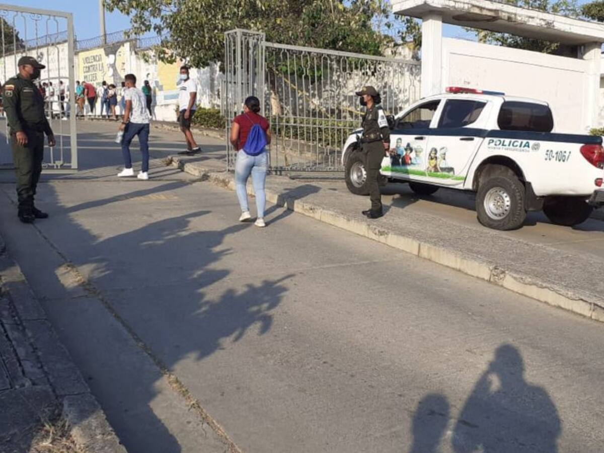 Policía garantizó seguridad durante pruebas de estado en Cartagena