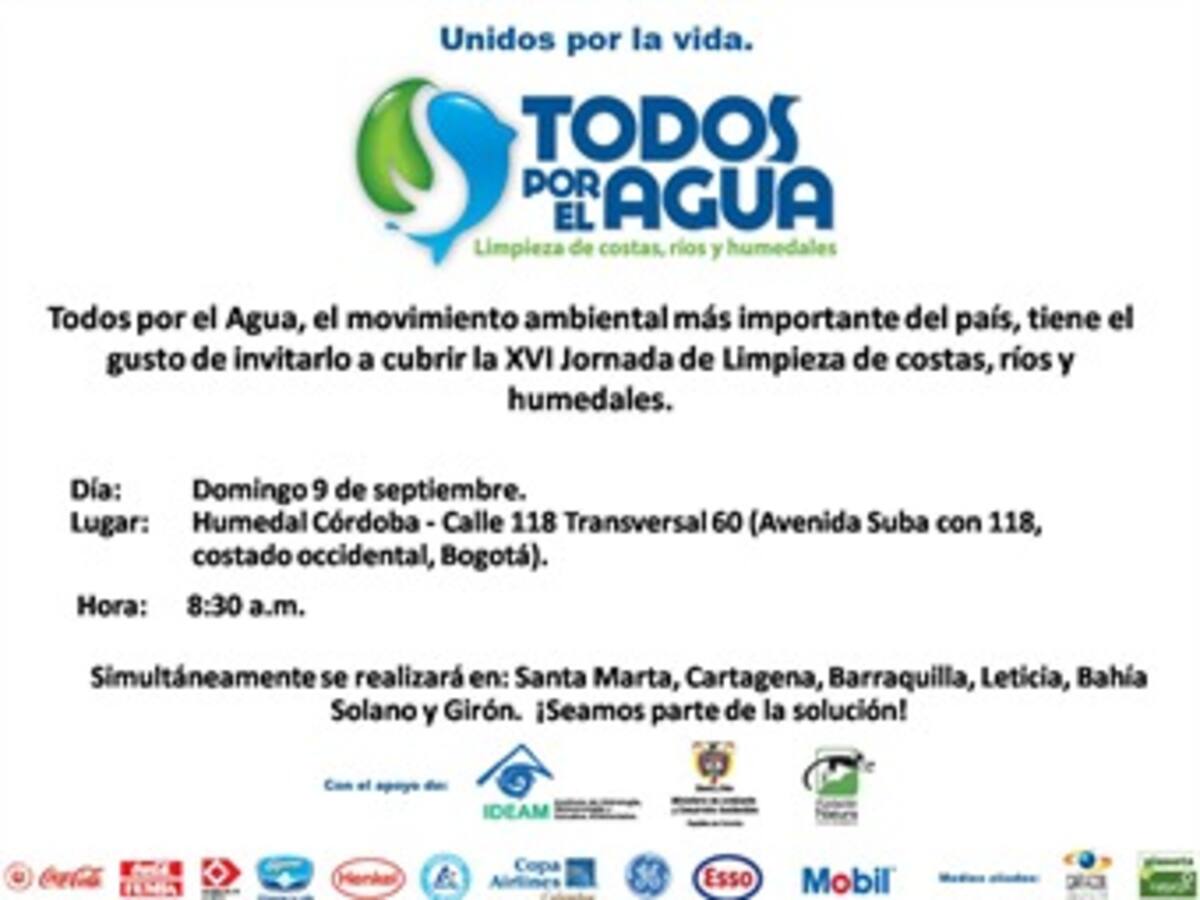 La farándula colombiana presente en la Jornada No. 16 de la Limpieza de costas, ríos y humedales