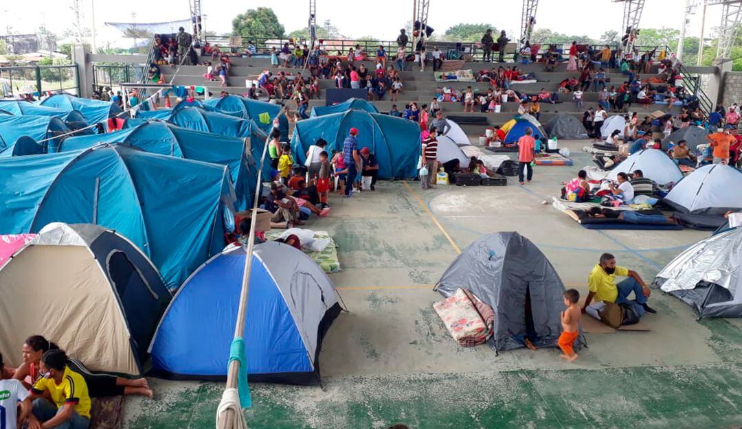 Desplazados por la violencia en Arauquita.