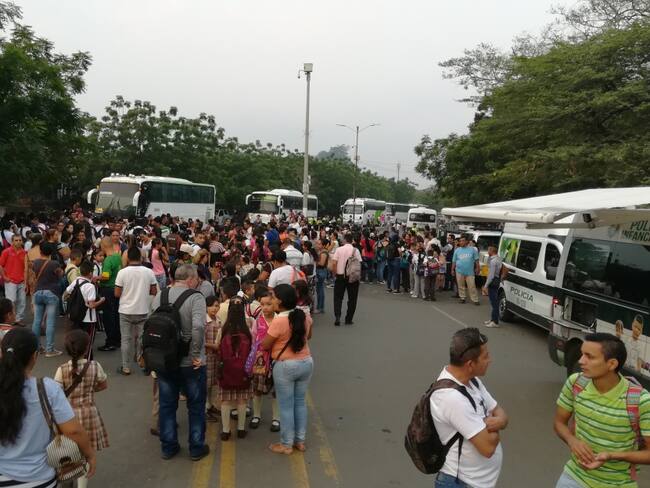 Padres de niños venezolanos en Cúcuta en desacuerdo con el regreso a aulas