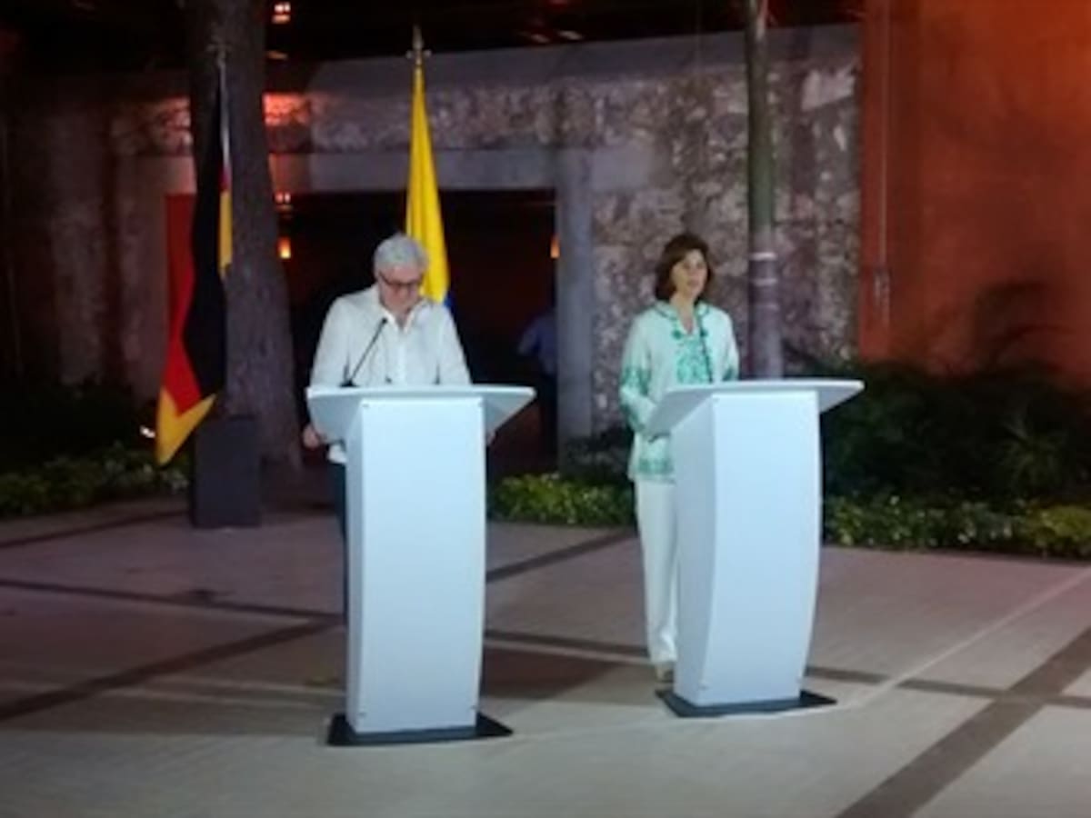 Cancilleres de Colombia y Alemania se reunieron en Cartagena