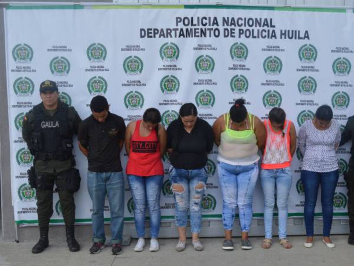 Desmantelan presunta banda de extorsionistas en el Huila