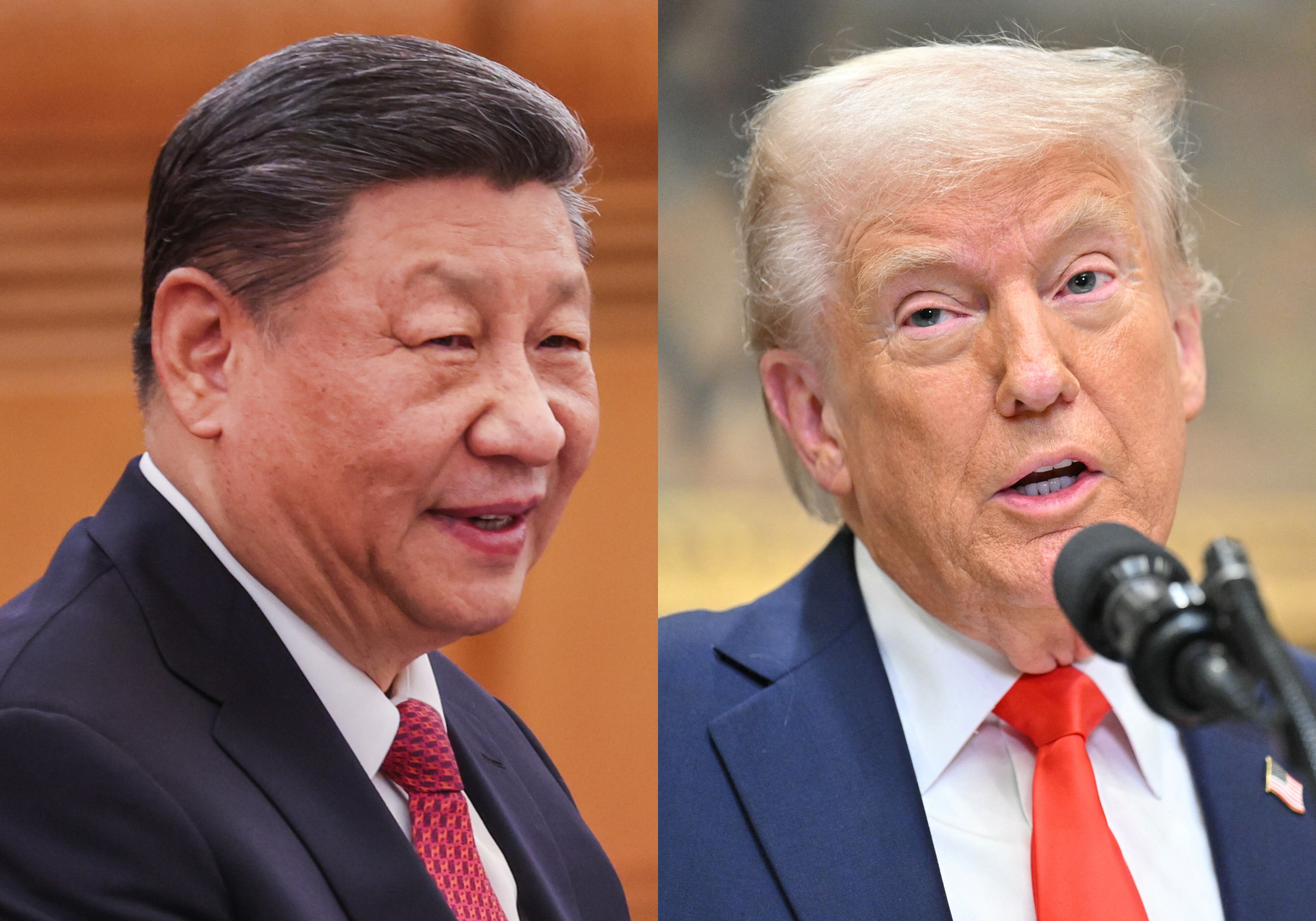 El presidente de China, Xi Jinping (Wu Hao - Pool/Getty Images), y el de Estados Unidos, Donald Trump (Roberto Schmidt/AFP vía Getty Images)