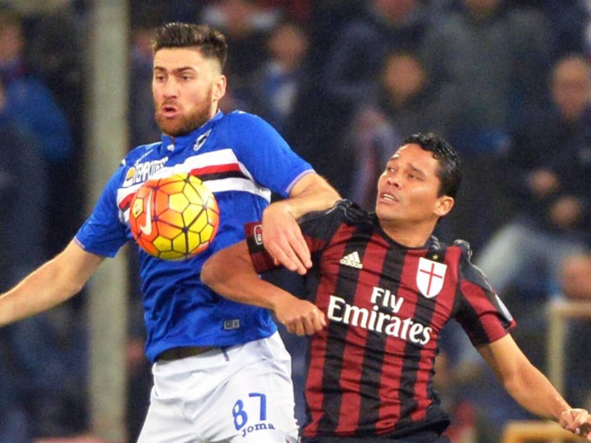 Carlos Bacca marca y Milan avanza a los cuartos de final de la Copa de Italia