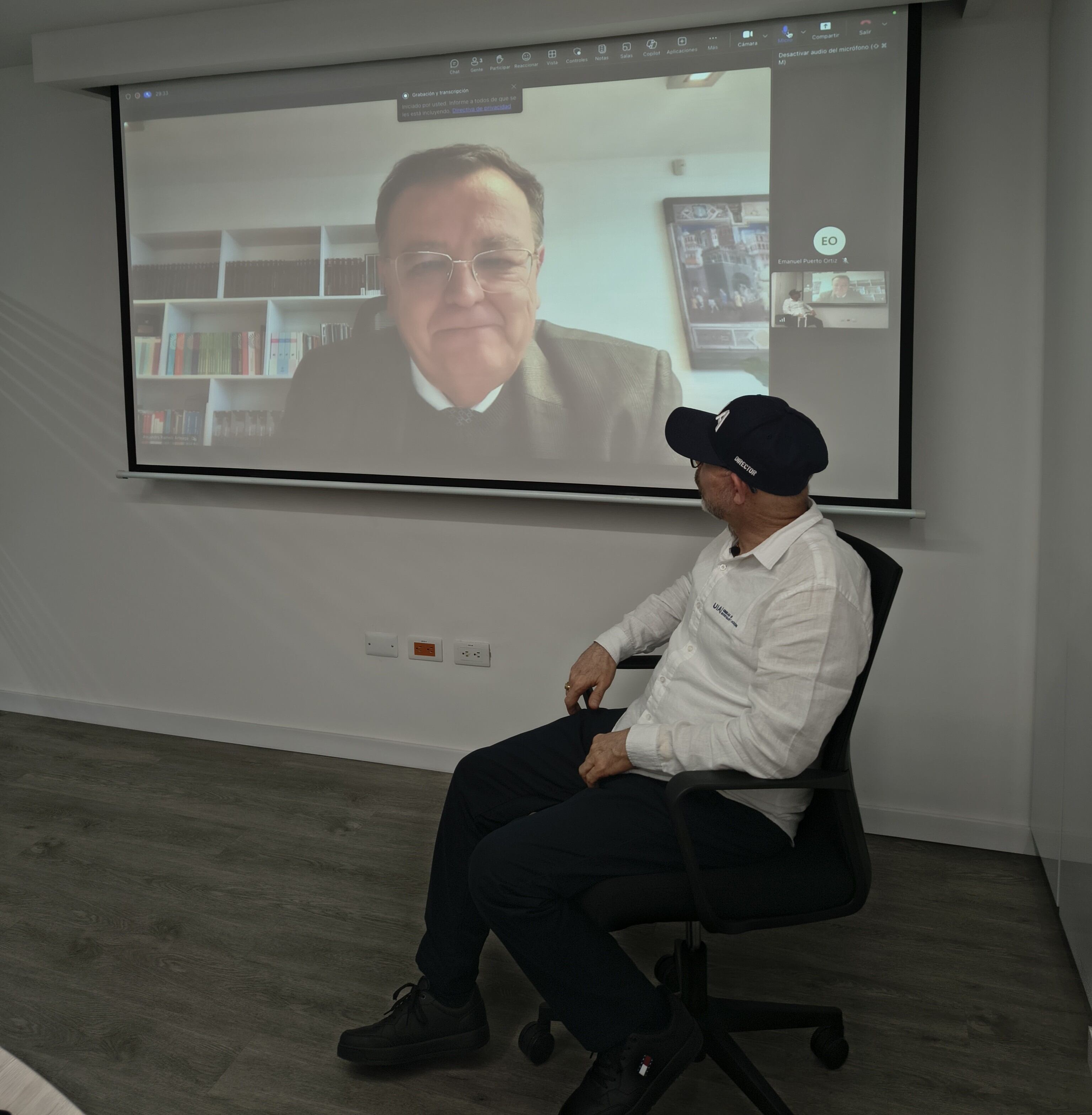 El magistrado Alejandro Ramelli, presidente de la JEP y Giovanni Álvarez, director de la Unidad de Investigación y Acusación de la JEP, dieron apertura oficial de la sede territorial en Cali.