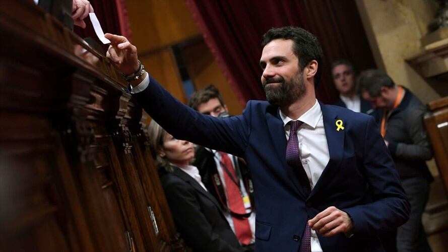 Roger Torrent fue elegido como nuevo presidente del Parlamento autonómico de Cataluña. Foto: Getty Images