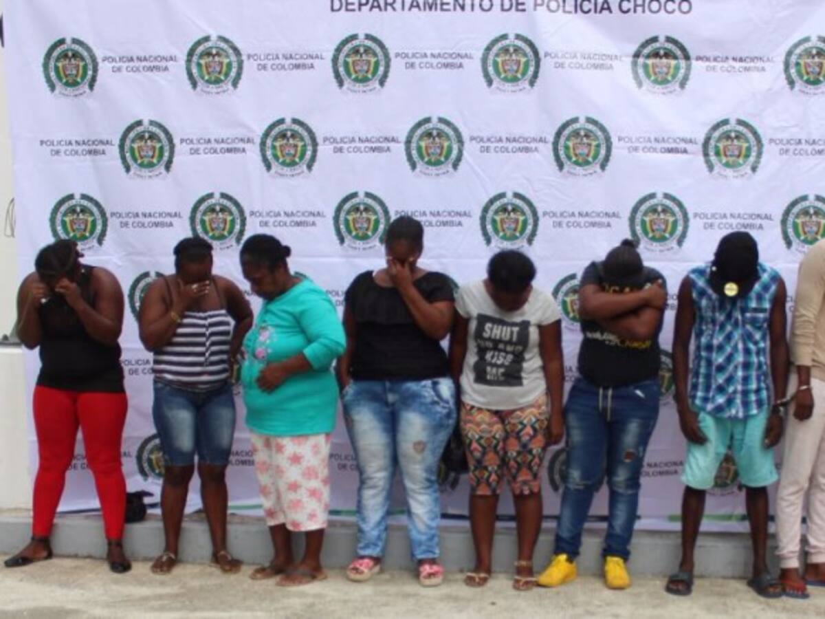 Capturadas 11 personas en Chocó