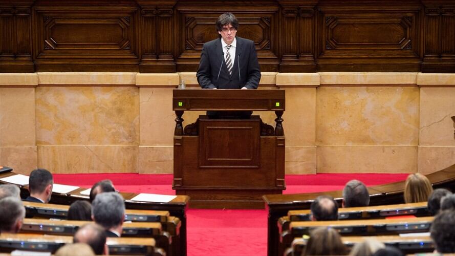 El presidente catalán, Carles Puigdemont, asegura que celebrarán el referédum a pesar de la oposición del gobierno español. Foto: Getty Images