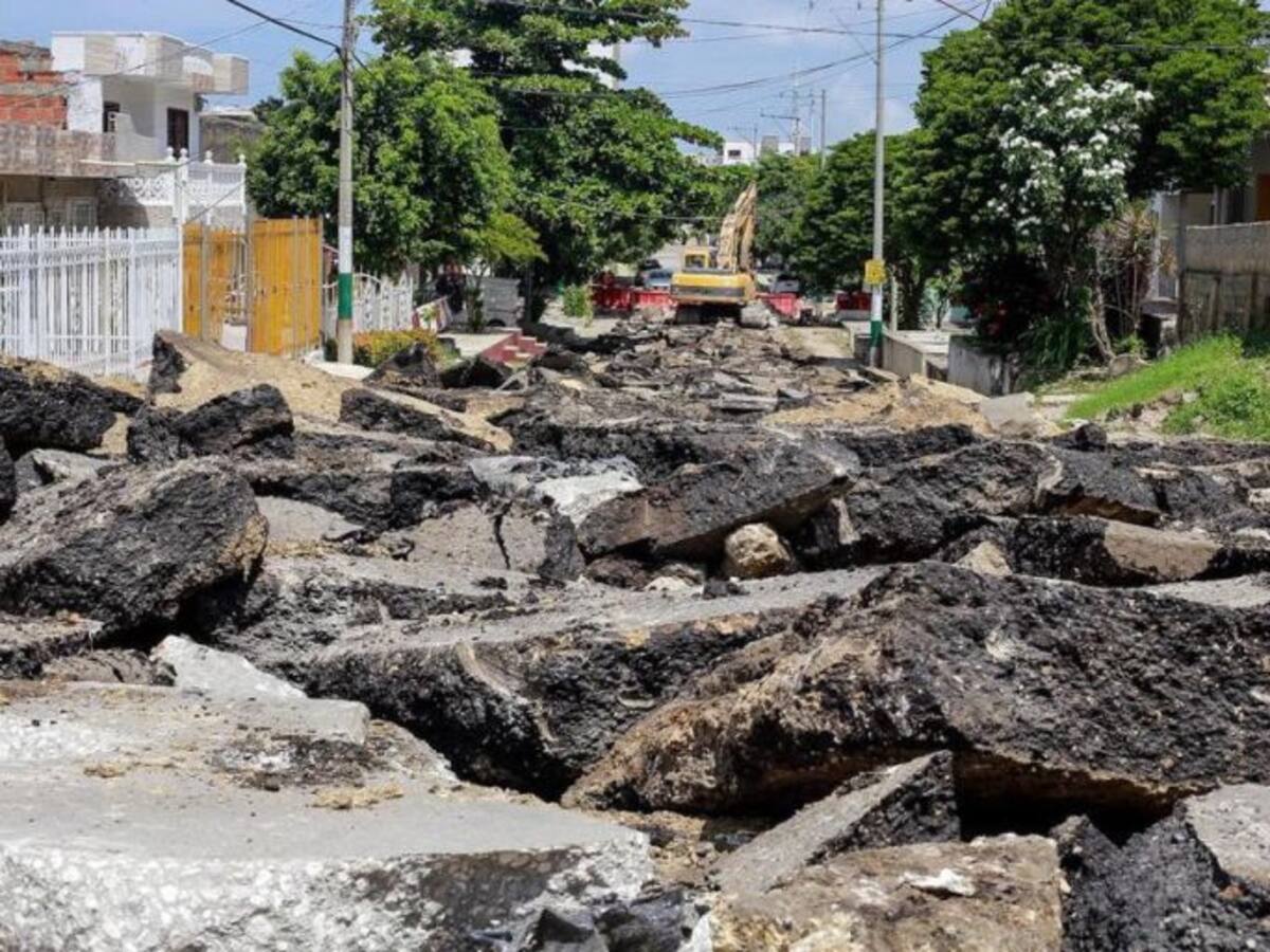 EDURBE inicia trabajo de pavimentación en el barrio Zaragocilla