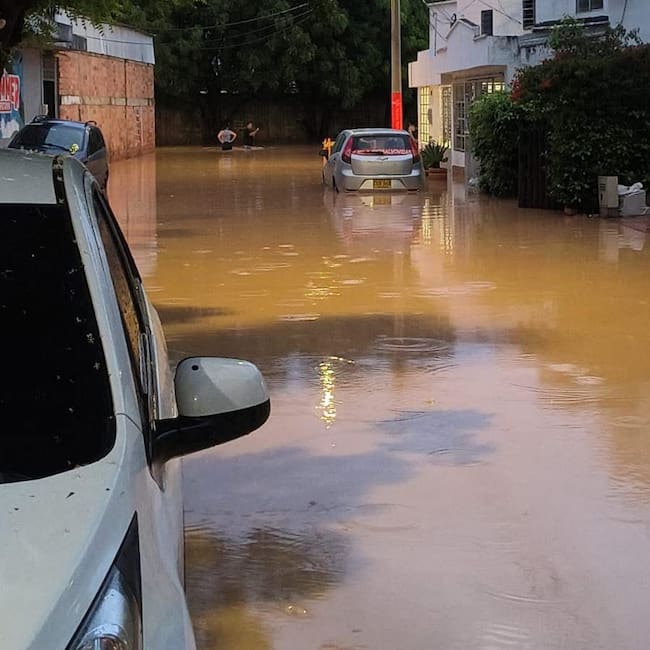Afectaciones por las fuertes lluvias en Los Patios, Norte de Santander. / Foto: Cortesía comunidad.