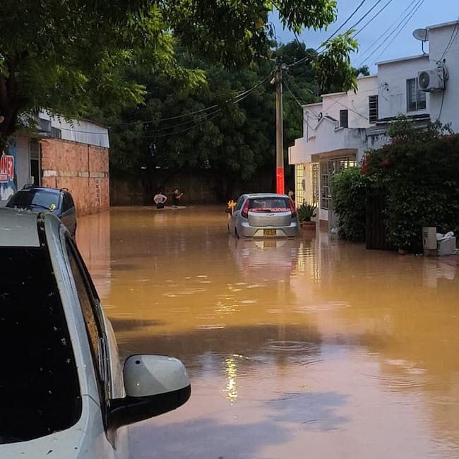 Afectaciones por las fuertes lluvias en Los Patios, Norte de Santander. / Foto: Cortesía comunidad.