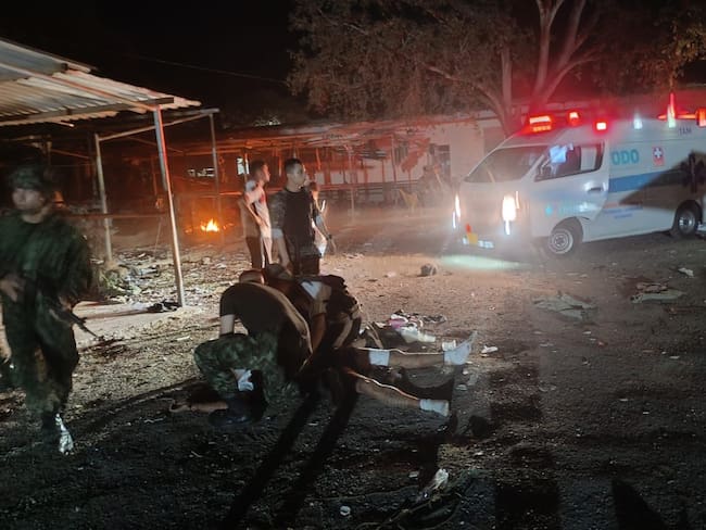 Ataque terrorista a base militar de Aguachica, Cesar, deja al menos 3 muertos y heridos