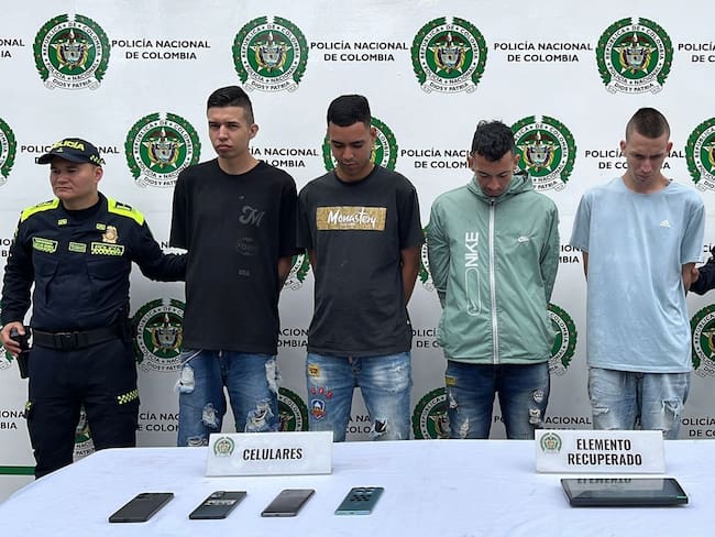Capturados por robo y extorsión en Ibagué