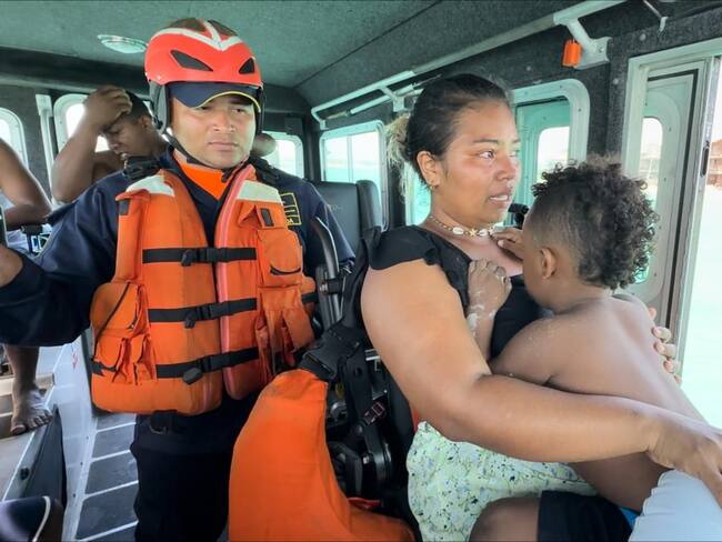 Armada rescata a niño de 4 años extraviado en Playa Blanca, zona insular de Cartagena