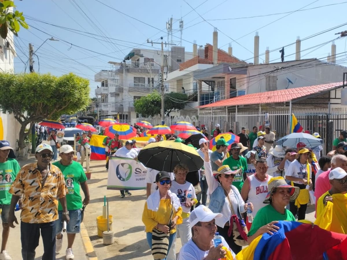 Masiva asistencia en Cartagena por manifestaciones del 1° de mayo
