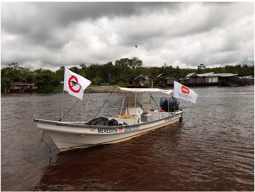 Embarcación hurtada en Tumaco | Foto: Consejo Noruego para Refugiados