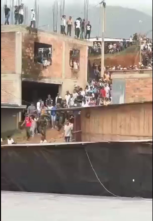 El Plateado, Argelia, Cauca. comunidad fue instrumentalizada para sacar al Ejército Nacional de esa región. Foto redes sociales