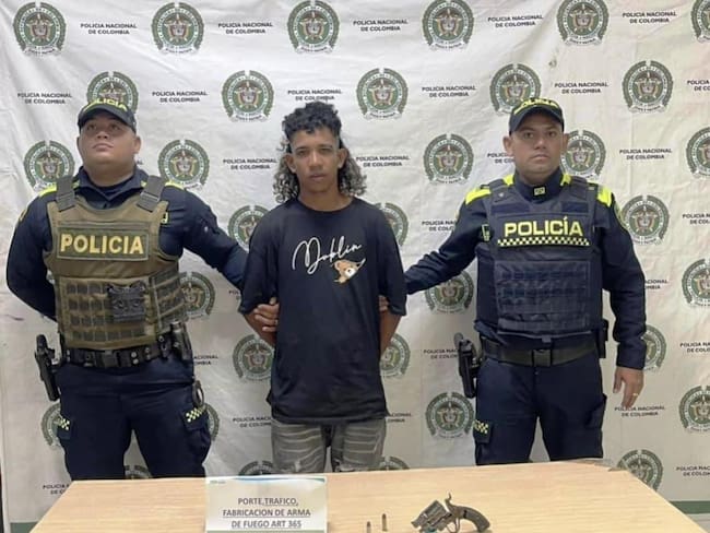 Capturado con un arma de fuego artesanal en el barrio Bellavista, Arjona