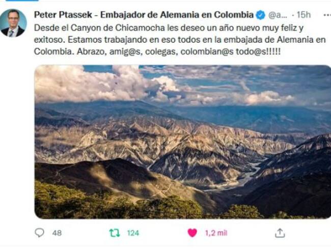Trino sobre el cañón del Chicamocha