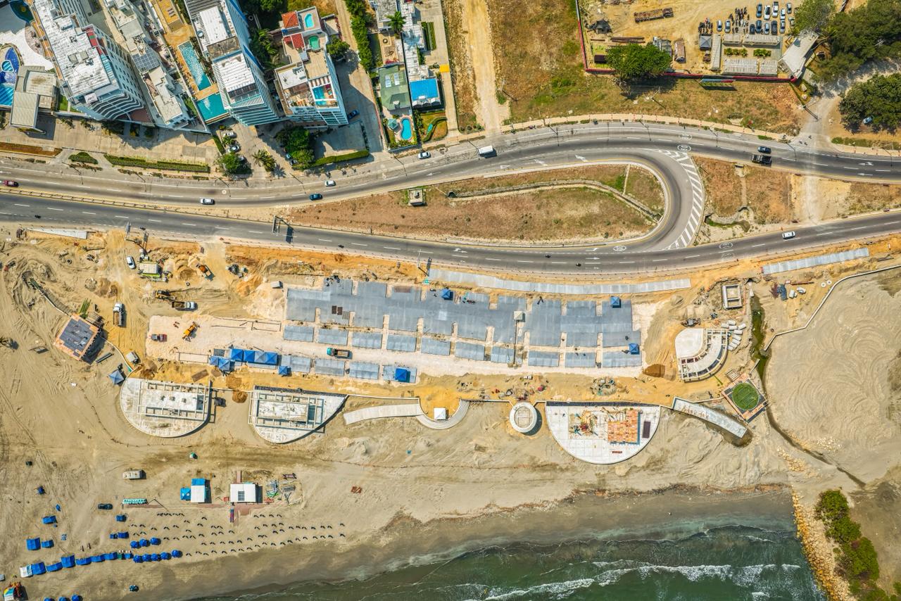 Gran Malecón del Mar alcanza 44 % de avance en Cartagena