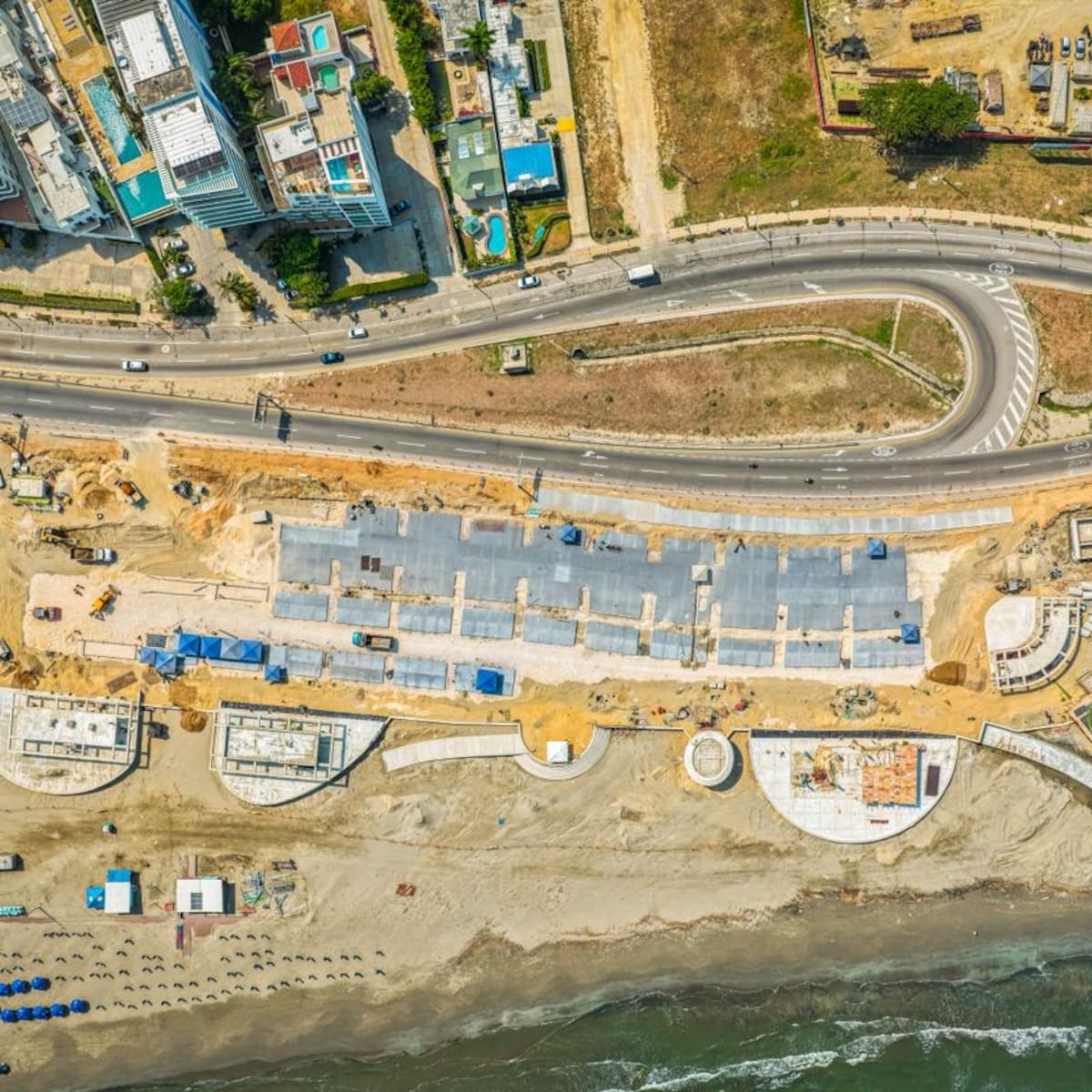 Gran Malecón del Mar alcanza 44 % de avance en Cartagena