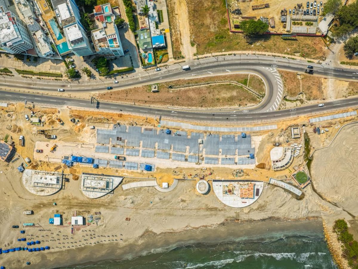 Gran Malecón del Mar alcanza 44 % de avance en Cartagena