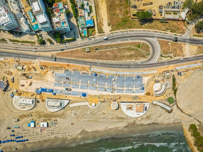Gran Malecón del Mar alcanza 44 % de avance en Cartagena