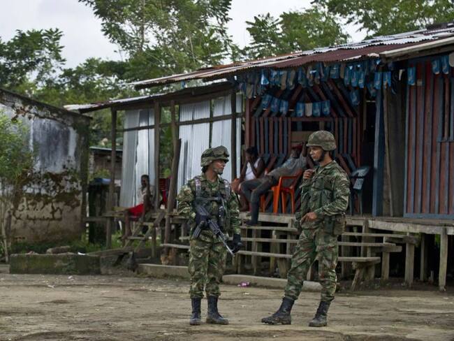 Presencia militar en Quibdó (Chocó) para atender la crisis de violencia regional.              Foto: Getty 