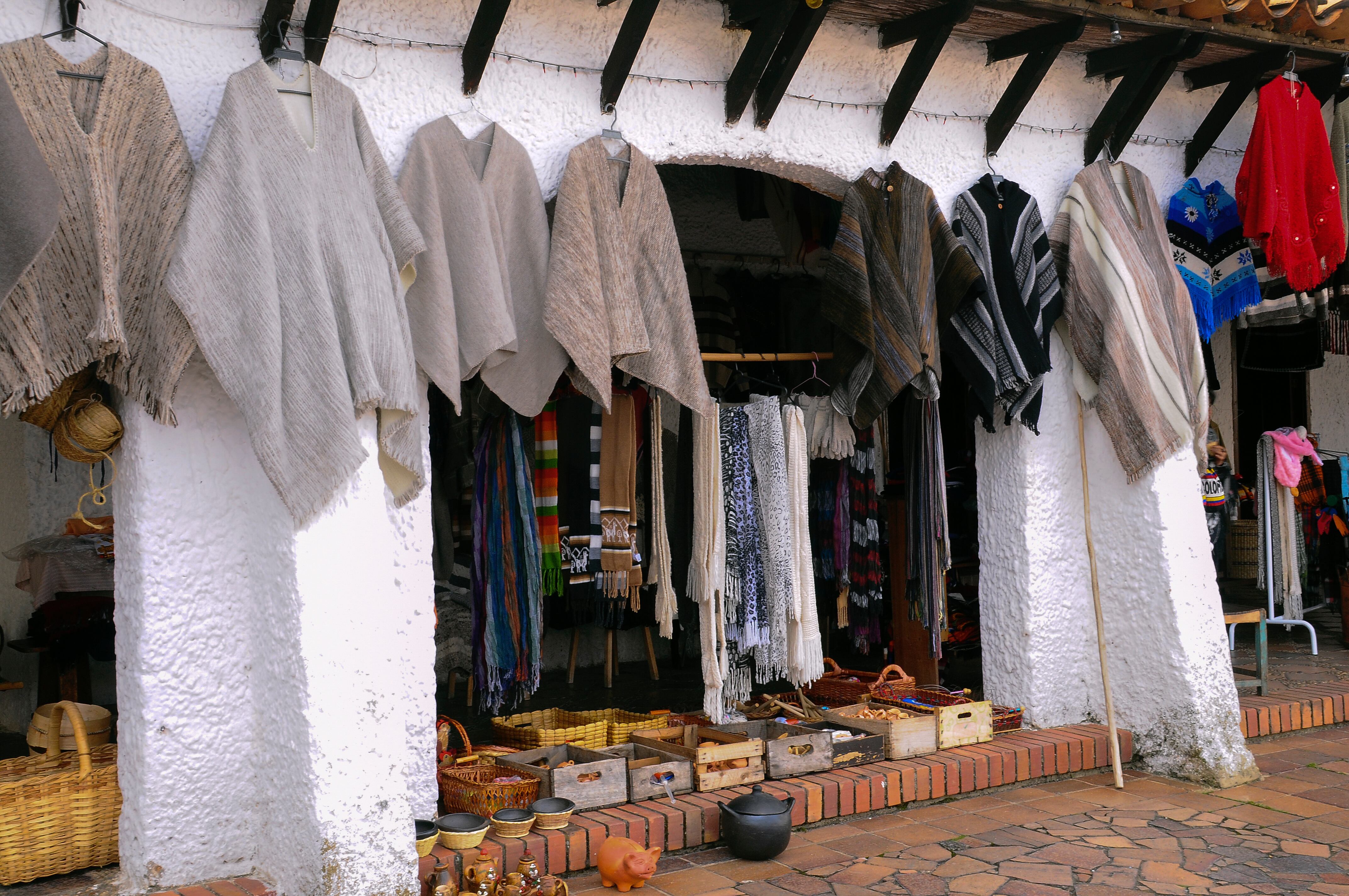 Tienda de ruanas, Colombia (Getty Images)