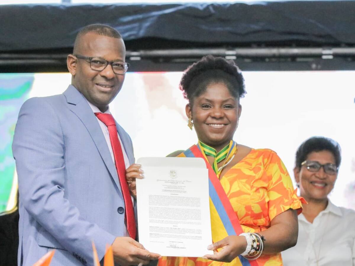 Vicepresidenta Francia Márquez recibió importante reconocimiento en Cauca