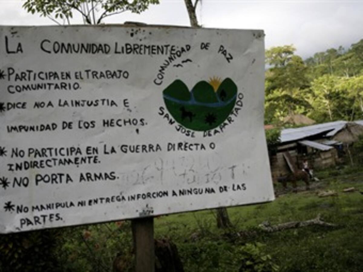Comunidad de Paz de San José de Apartadó nominada al Premio Sájarov