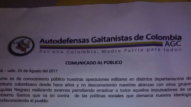 Fragmento del panfleto. Foto: La Wcon Julio Sánchez Cristo