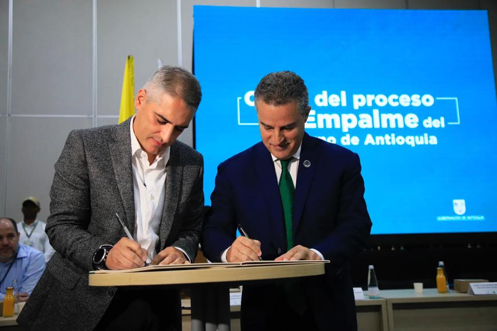 Se culminó el proceso de empalme de la Gobernación de Antioquia. Cortesía: Gobernación de Antioquia