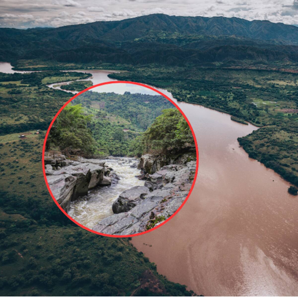 ¿Dónde queda la parte más estrecha del río Magdalena? Allí mide solo 2.2 metros de ancho