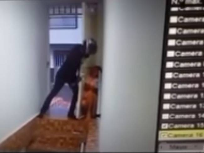 Hombre y la agresión a su excompañera sentimental en Armenia. Foto: Cortesía video redes sociales