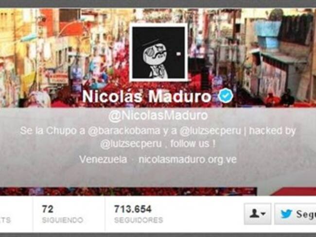 Hackean la cuenta en Twitter de @NicolasMaduro y dicen que fue desde Bogotá