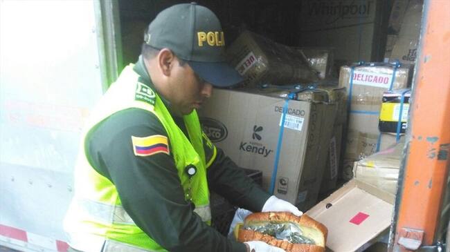 Caldas: Descubren nueva modalidad de transporte de marihuana. Foto: Cortesía/ Policía de Caldas.