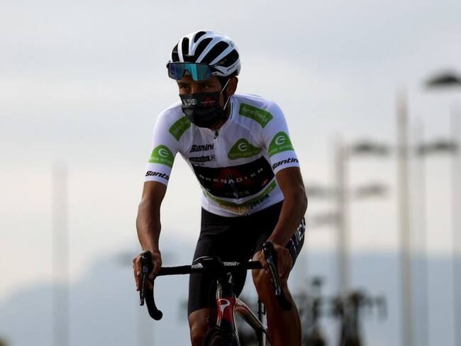 Egan Bernal durante la etapa 20 de La Vuelta a España.