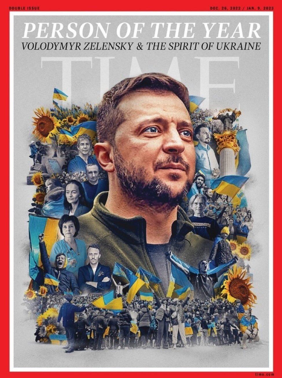 Portada de la revista TIME con el presidente de Ucrania como persona del año 2022.
(Foto: cortesía revista TIME)
