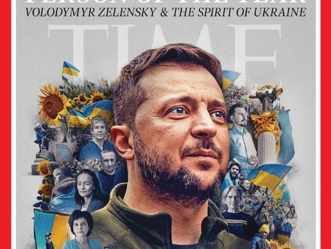 Portada de la revista TIME con el presidente de Ucrania como persona del año 2022.
(Foto: cortesía revista TIME)