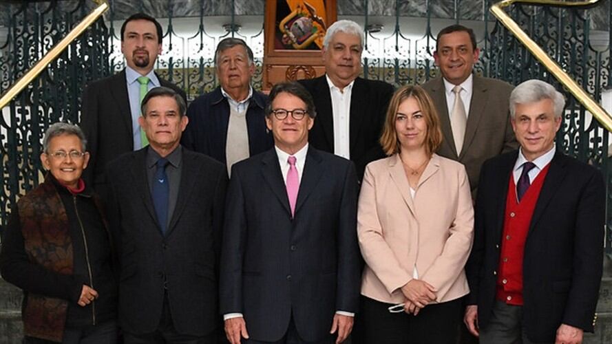 Equipo negociador del Gobierno en los diálogos con el Eln. Foto: Colprensa
