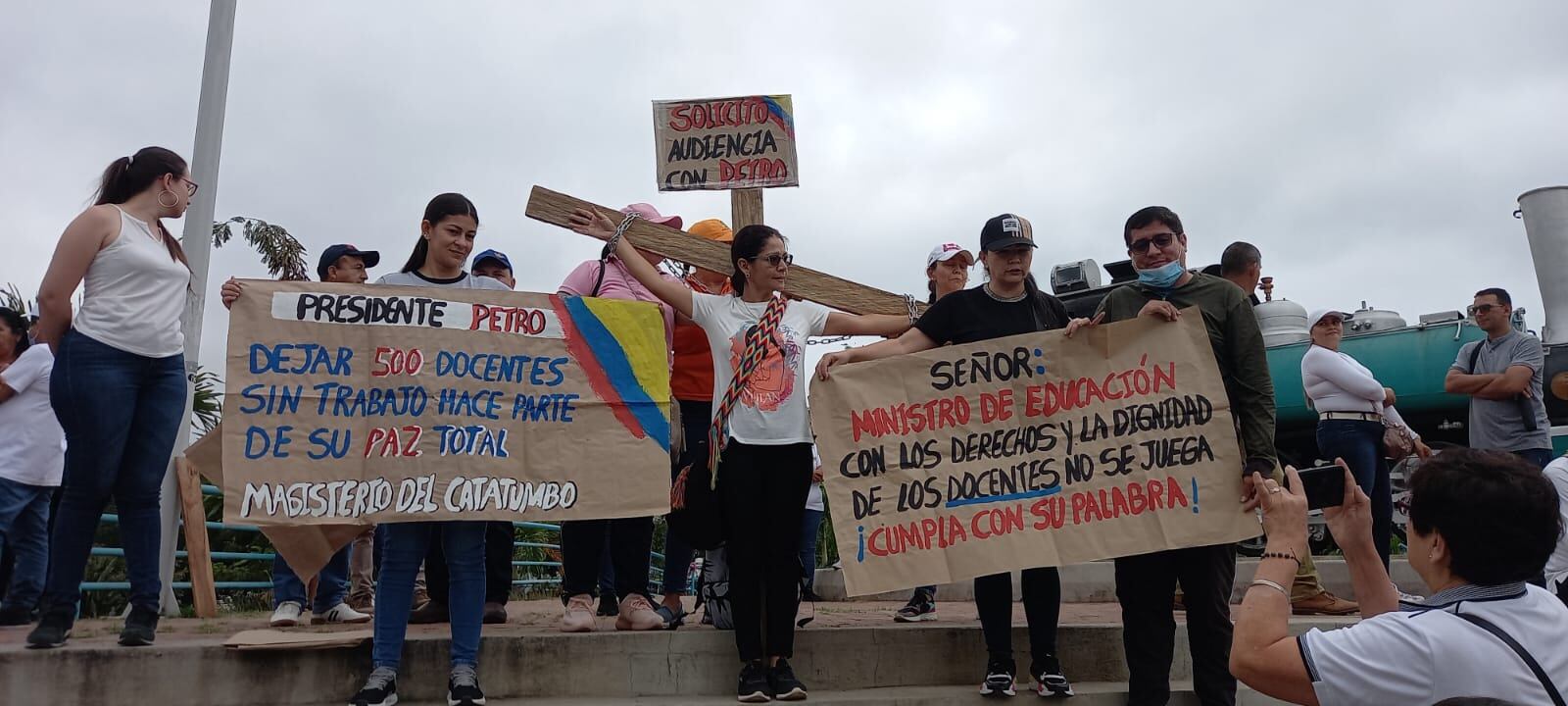 Protesta de docentes Catatumbo