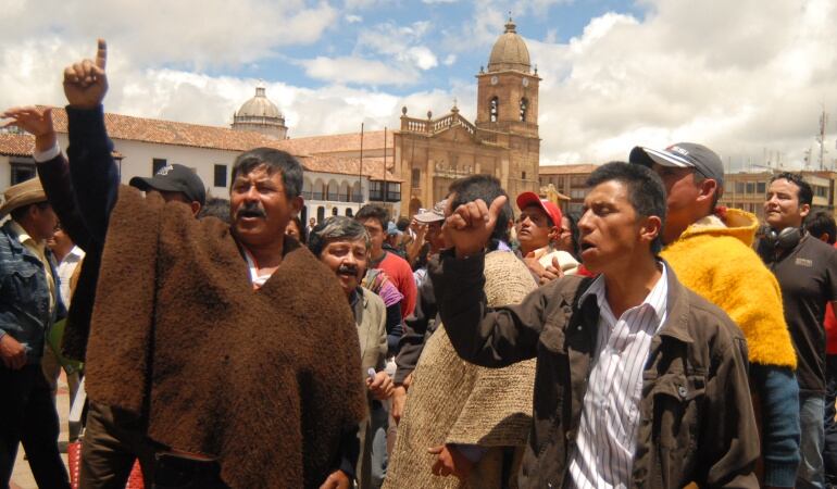 Paro campesino en Boyacá. Foto: Archivo. 