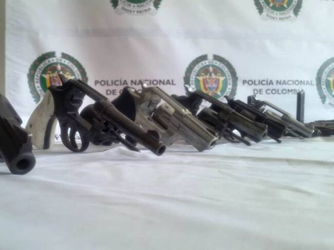 Incautan 8 armas de fuego en Cartagena