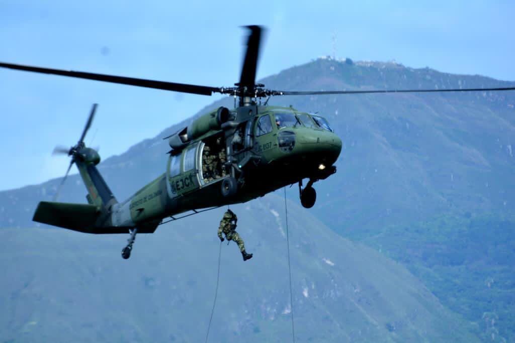 Helicóptero del Ejército de Colombia. Foto: Fuerzas Militares